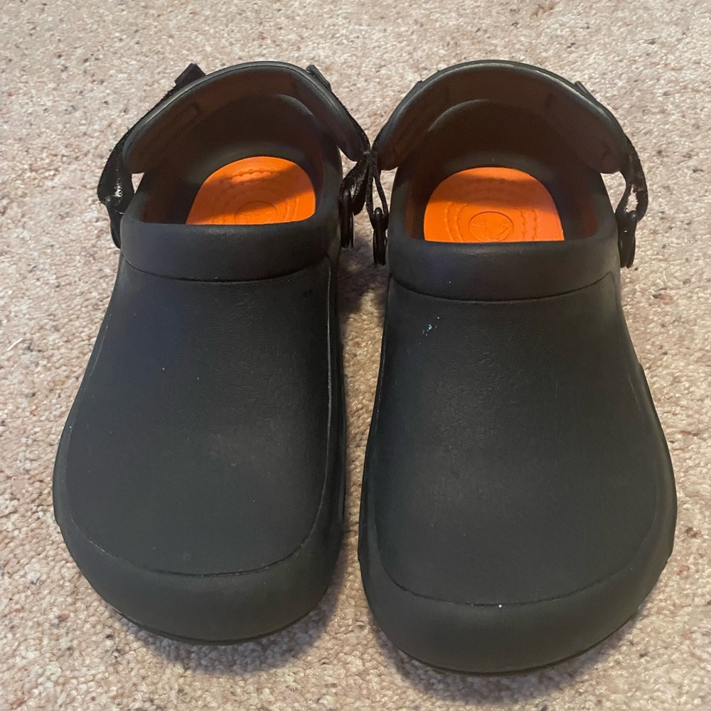 CROCS Black Shoes with Adjustable Strap